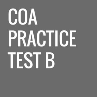 COA Practice Test B